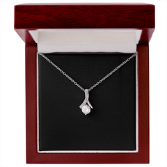 Alluring Beauty Necklace | Plain Black Backing