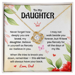 Love Knot Necklace | To My Daughter – Love Dad