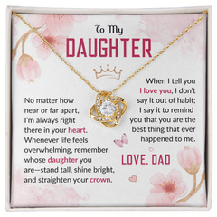 Love Knot Necklace | To My Daughter