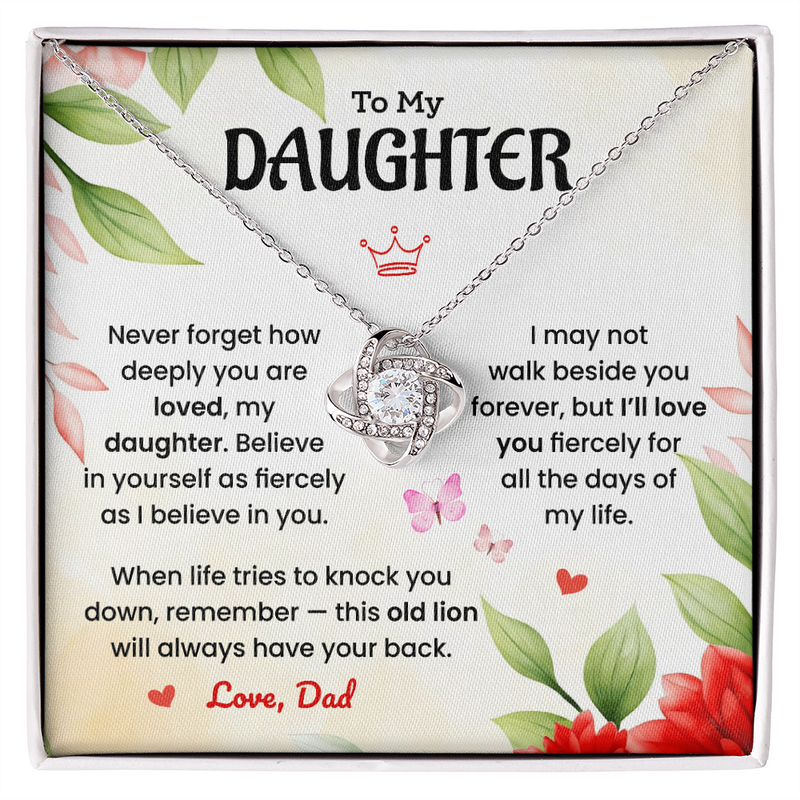Love Knot Necklace | To My Daughter – Love Dad