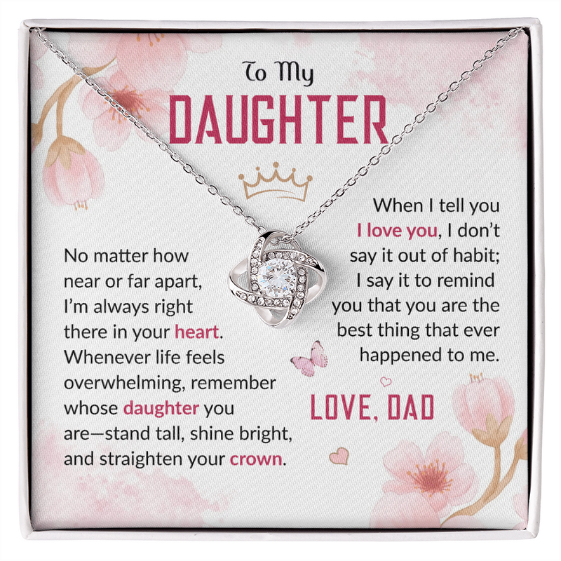 Love Knot Necklace | To My Daughter