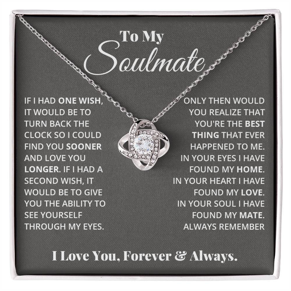 Love Knot Necklace - To My Soulmate