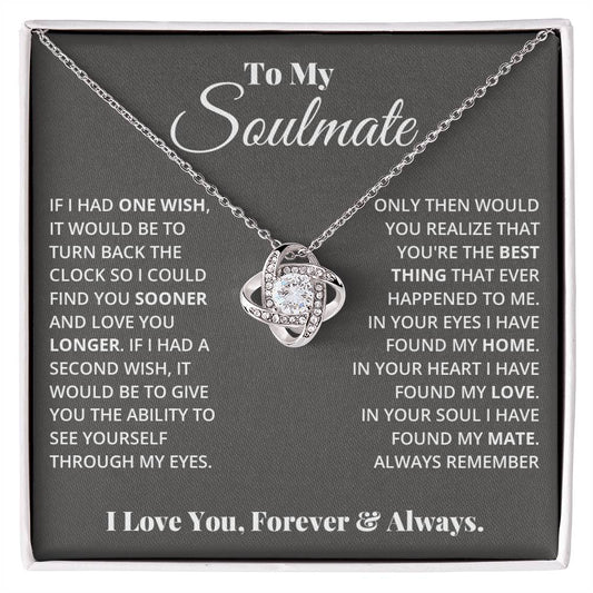 Love Knot Necklace - To My Soulmate