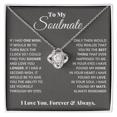 Love Knot Necklace - To My Soulmate