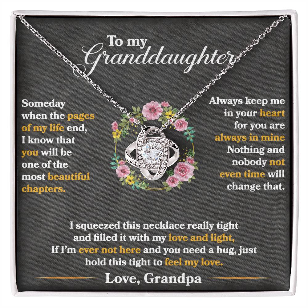 Love Knot Necklace - Keep Me In Your Heart