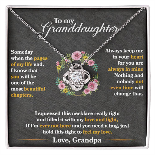 Love Knot Necklace - Keep Me In Your Heart