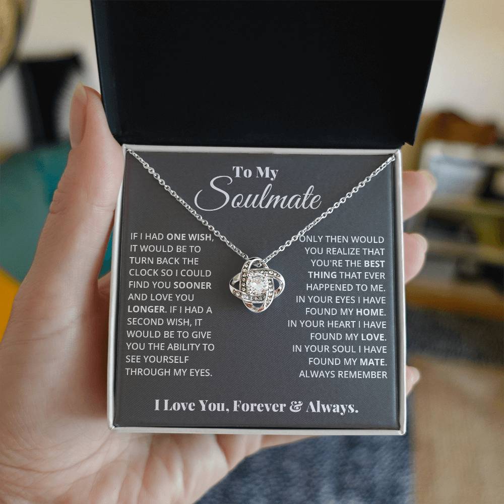 Love Knot Necklace - To My Soulmate