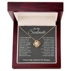 Love Knot Necklace - To My Soulmate