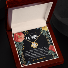 Love Knot Necklace | To My Wife – Love Husband