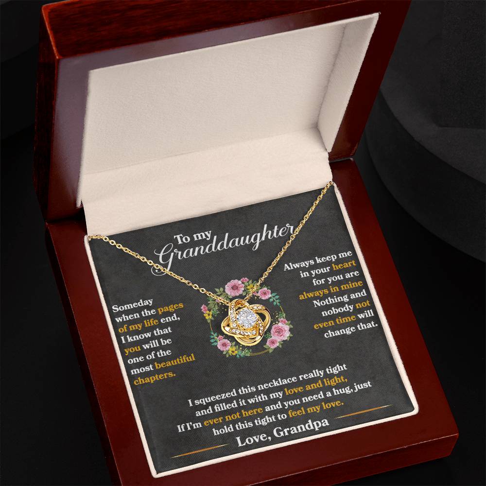 Love Knot Necklace - Keep Me In Your Heart