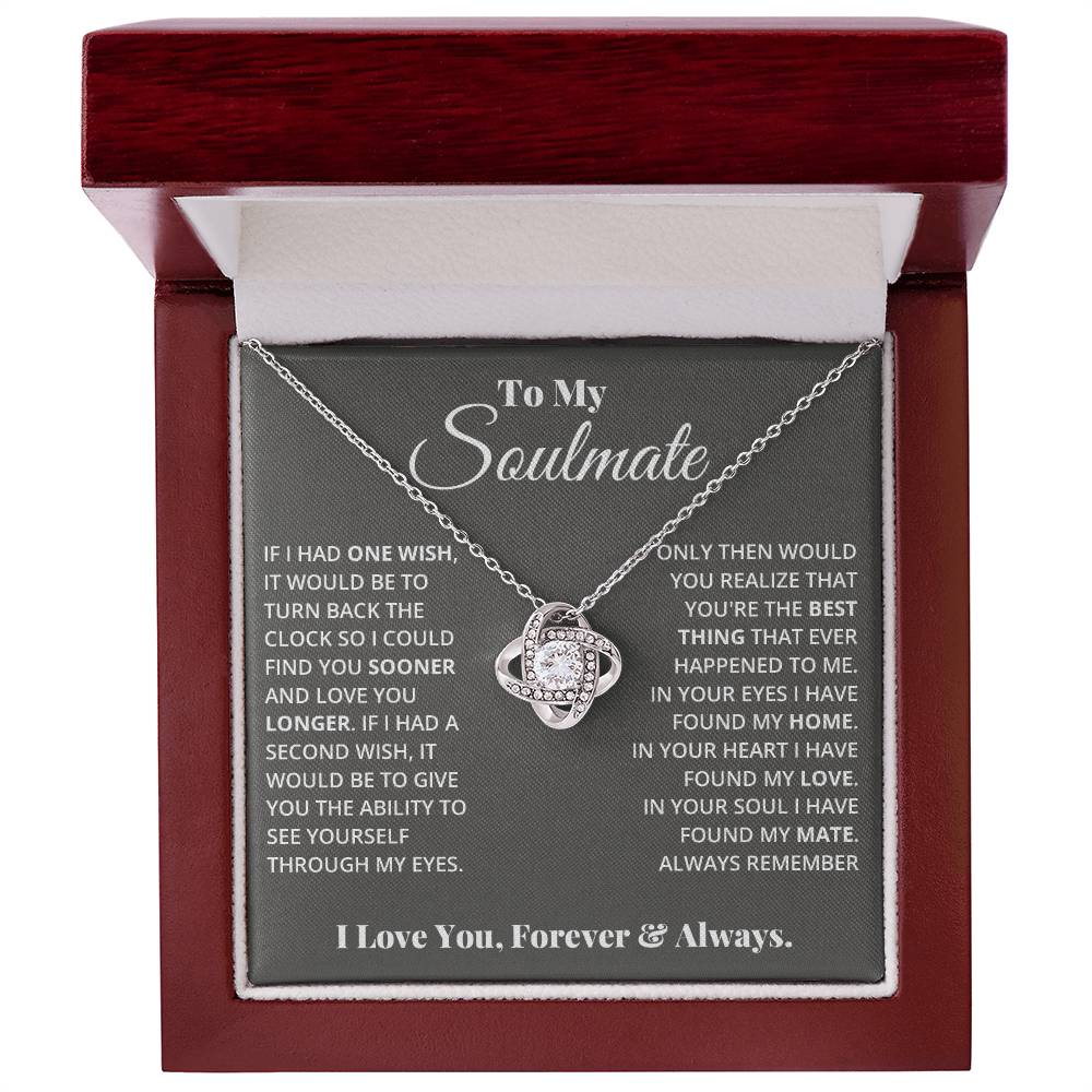 Love Knot Necklace - To My Soulmate