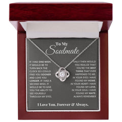 Love Knot Necklace - To My Soulmate