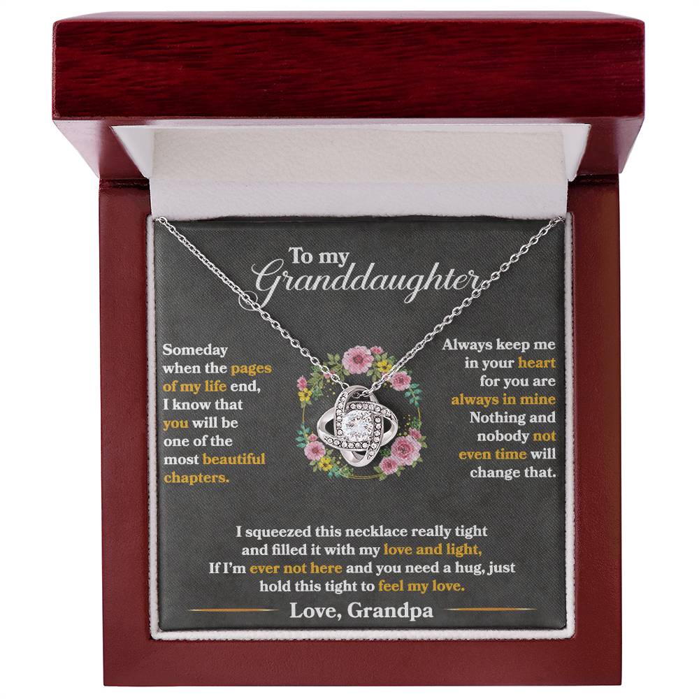 Love Knot Necklace - Keep Me In Your Heart