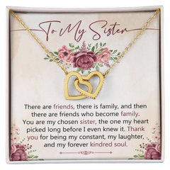 Interlocking Hearts Necklace | To My Sister