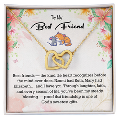 Interlocking Hearts Necklace | To My Best Friend