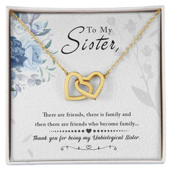 Interlocking Hearts Necklace - To My Sister