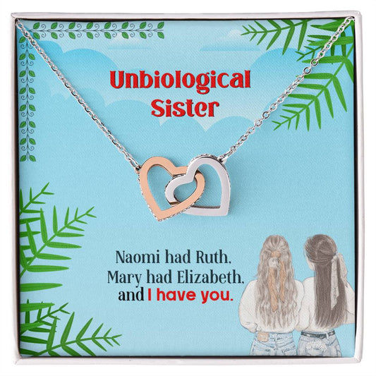 Interlocking Hearts Necklace - Best Friends