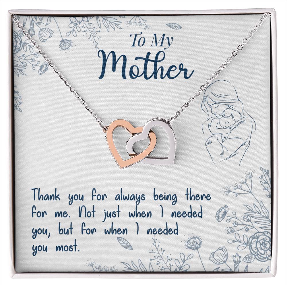 Interlocking Hearts Necklace | To My Mother