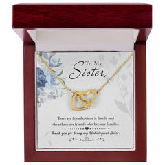 Interlocking Hearts Necklace - To My Sister