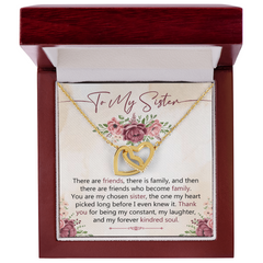 Interlocking Hearts Necklace | To My Sister