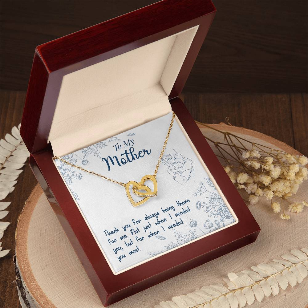 Interlocking Hearts Necklace | To My Mother