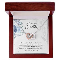 Interlocking Hearts Necklace - To My Sister