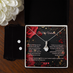 Alluring Beauty Necklace and Earring SET - To My Valentine #2