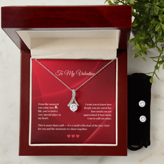 Alluring Beauty Necklace and Earring SET- To My Valentine Card #3