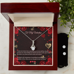 Alluring Beauty Necklace and Earring SET - To My Valentine #1