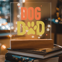 Acrylic Square Plaque - Dog Dad