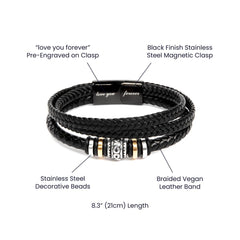 Love You Forever Bracelet – Men's  |  A meaningful reminder of love, strength, and lasting connection