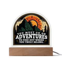 Acrylic Dome Plaque - Adventures
