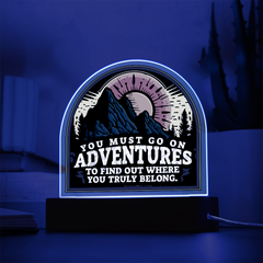 Acrylic Dome Plaque - Adventures