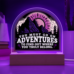 Acrylic Dome Plaque - Adventures