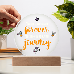 Acrylic Circle Plaque - Forever Journey