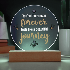 Acrylic Circle Plaque - Forever Journey