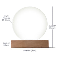 Acrylic Circle Plaque - Forever Journey