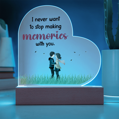 Acrylic Heart Plaque - Making Memories
