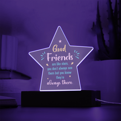 Acrylic Star Plaque - Good Friends