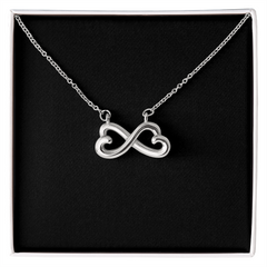 Endless Love Necklace  |  Plain Black Backing