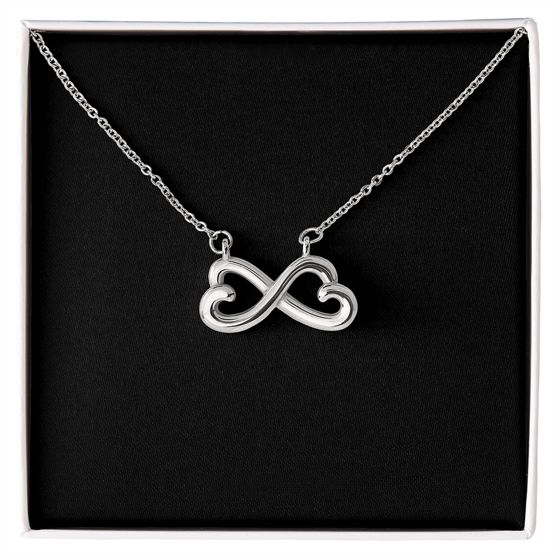 Endless Love Necklace  |  Plain Black Backing