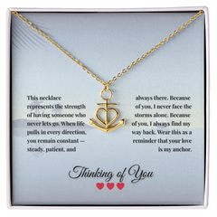 Anchor Necklace - Thinking of You