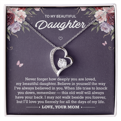 Forever Love Necklace | To My Beautiful Daughter – Mom