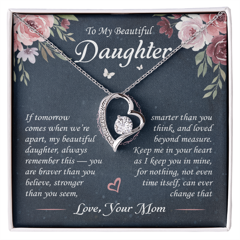 Forever Love Necklace | To My Beautiful Daughter – Love Mom