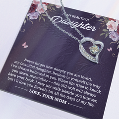 Forever Love Necklace | To My Beautiful Daughter – Mom