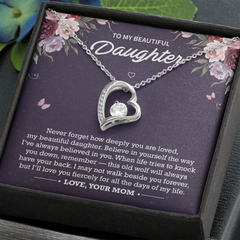 Forever Love Necklace | To My Beautiful Daughter – Mom