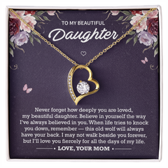 Forever Love Necklace | To My Beautiful Daughter – Mom
