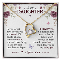 Forever Love Necklace | To My Daughter – Dad