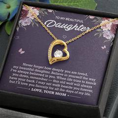 Forever Love Necklace | To My Beautiful Daughter – Mom