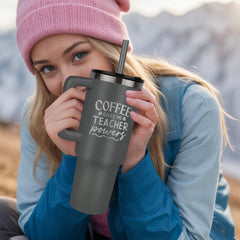 Tumbler - Coffee Gives Me Powers (Teacher's Mug)